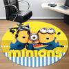 1pc Minions Office Round Area Rug, Bedroom Living Room Home Decor, Room Deco,  Offic A1016181