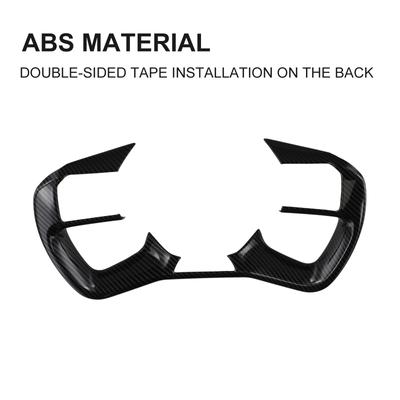 1*Accesorio de Fibra de Carbono ABS de Alta Calidad Para KIA- EV9- Marco Interior del Volante del Coche Embellecedor Instalación Directa