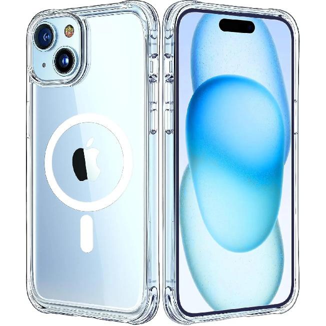 Transparent Magnetic Case For iPhone 17 16 Pro Max 15 14 Plus Wireless Charge Cover 13 12 Mini 17 Air Magsafe Protection Case