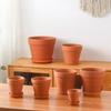 Breathable Red Clay Pot for Green Plants, Ceramic Succulent Pot, Water-Absorbing Seedling Planter