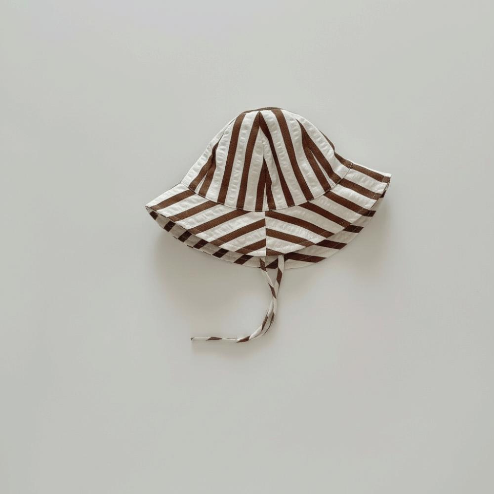 

Plaid Pattern Sun Protection Fisherman Cap Breathable Panama Bonnet Beach Style C