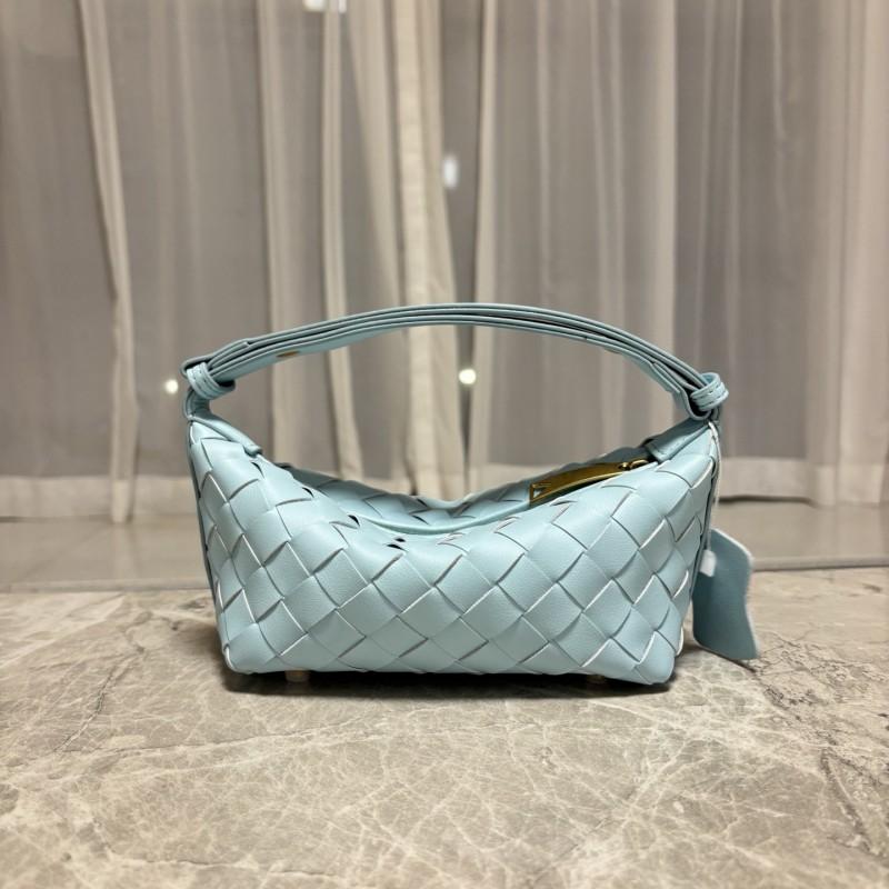 Mini Leather Lunch Bag With Zip Handwoven Design Crossbody Shoulder Women Daily Use