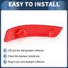 Bumper Reflector Rear Right 7.09"x1.50" Bumper Reflector Side Marker No.81910-30040 for Lexus ES300h 2013-2018 Plastic Red Durable