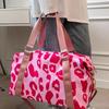 Oxford Fitness Shoulder Bag Large Capacity Luggage Handbag Cute Leopard Print Duffle Bag  Ladies