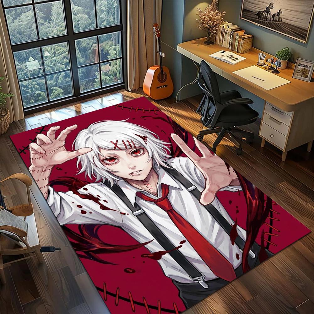 Tokyo Ghoul Printed Floor Mat Rug Carpet Large Area Rug Non Slip Washable for Gamer Room Bedroom -xia97