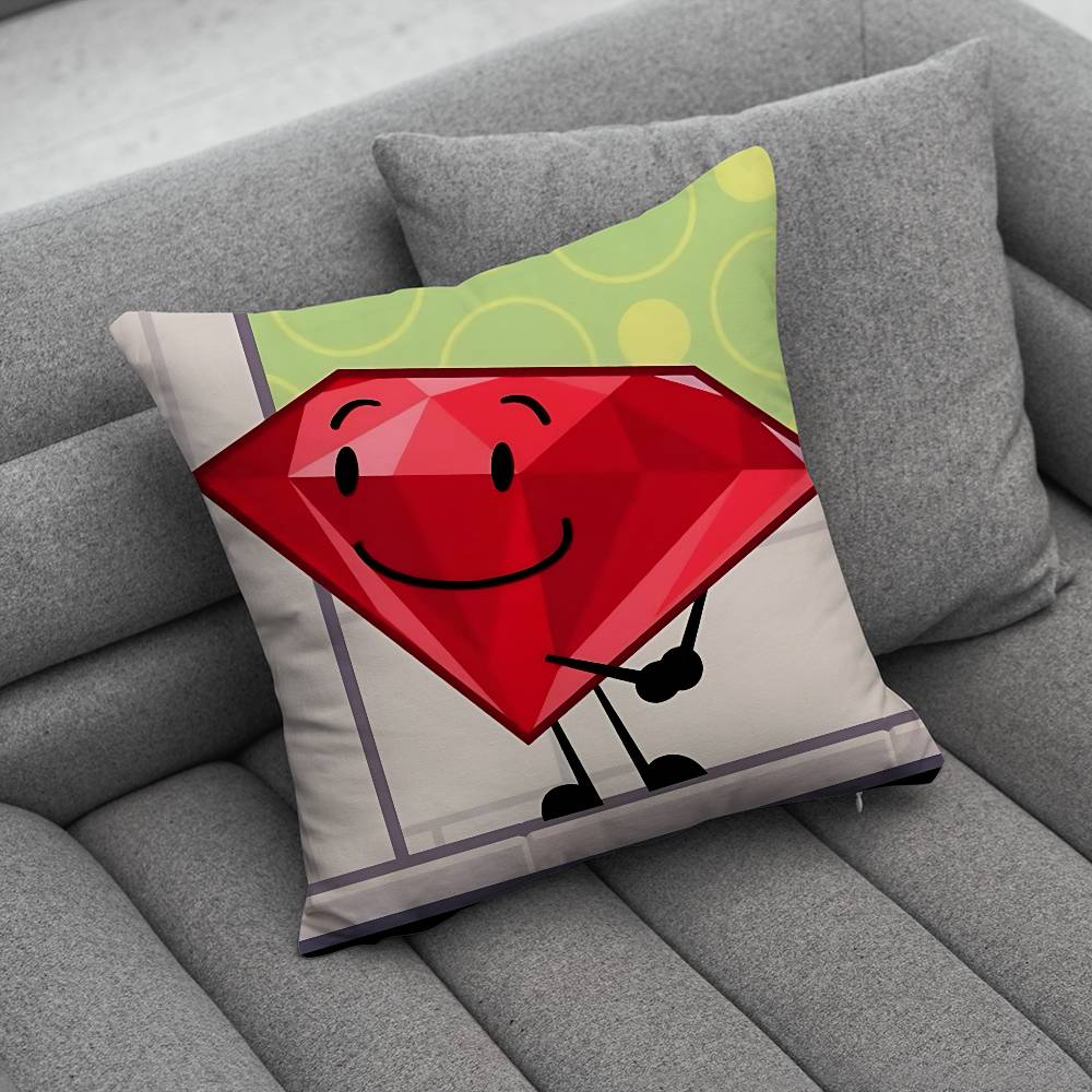 BFDI Battle for Dream Island Pillow Case For Home Bedroom Car Office Decoration Living Room Sofa Cushion Cover Suitable