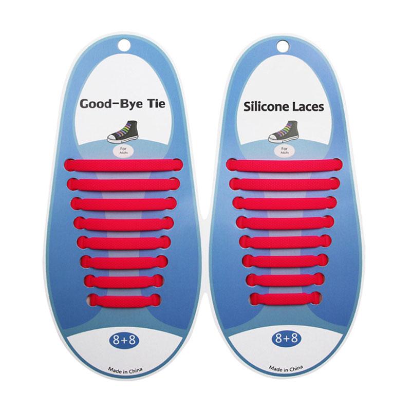 Silicone World Silicone Elastic Shoelaces Unisex Athletic No Tie Shoe Lace All Sneakers Fit Quick Shoe Lace For Adults Kids