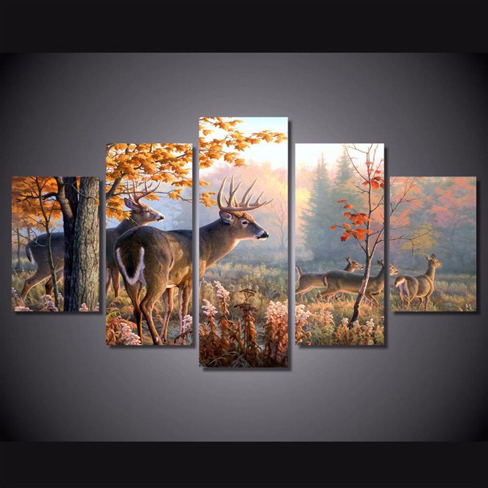 

Multi Panel 5 Canvas Wall Art For Living Room Decor 20X35 20X45 20X55CM