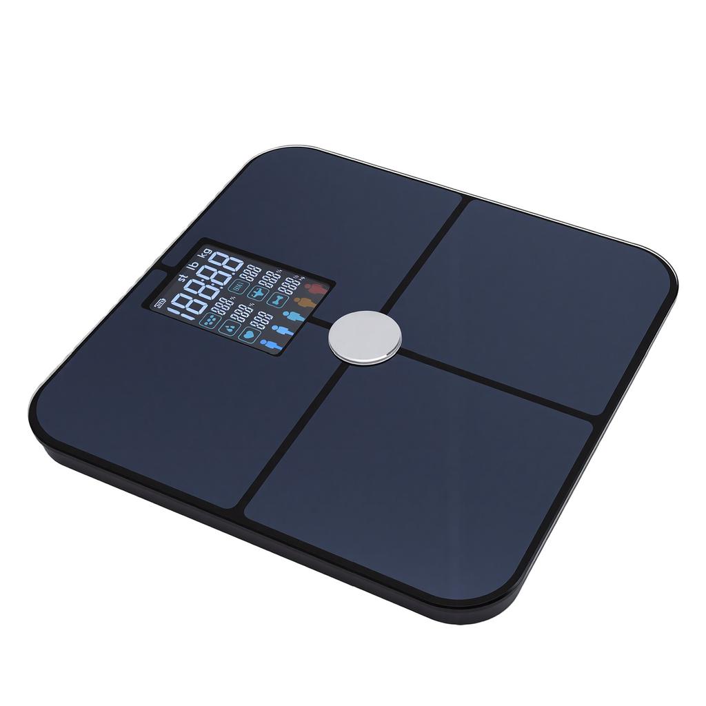 Smart Body Scale for Weight Fat Tempered Glass Body Composition Analyzer with Large Display Color Screen