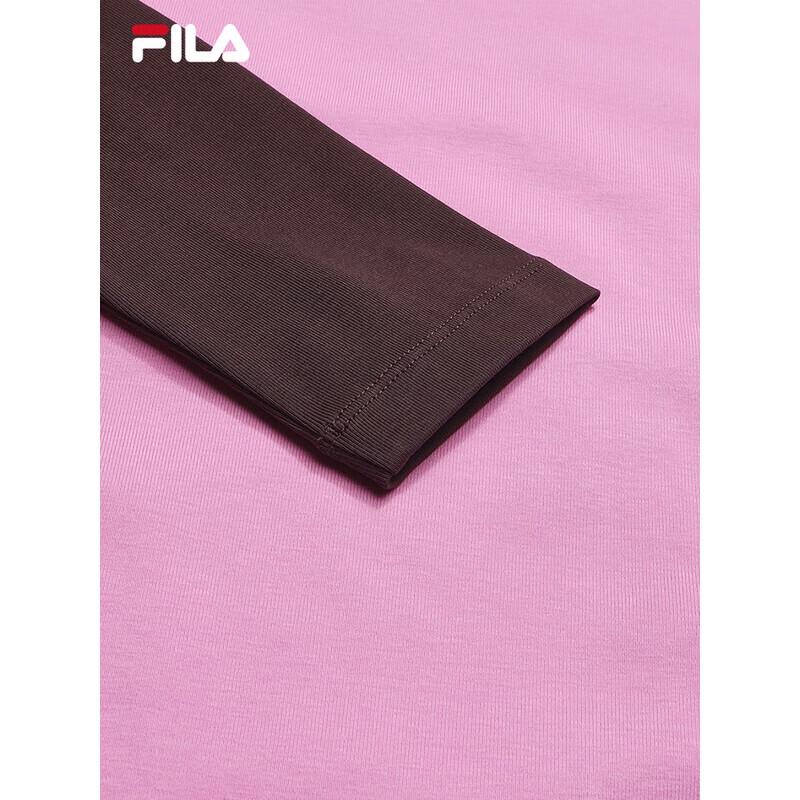 Fila Women's Yang Mi Collection Color-block Knit Long Sleeve T-Shirt