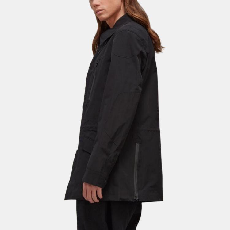 Y-3 FW22 Solid Color Casual Side Zipper Jacket Men Jacket Black HT4504