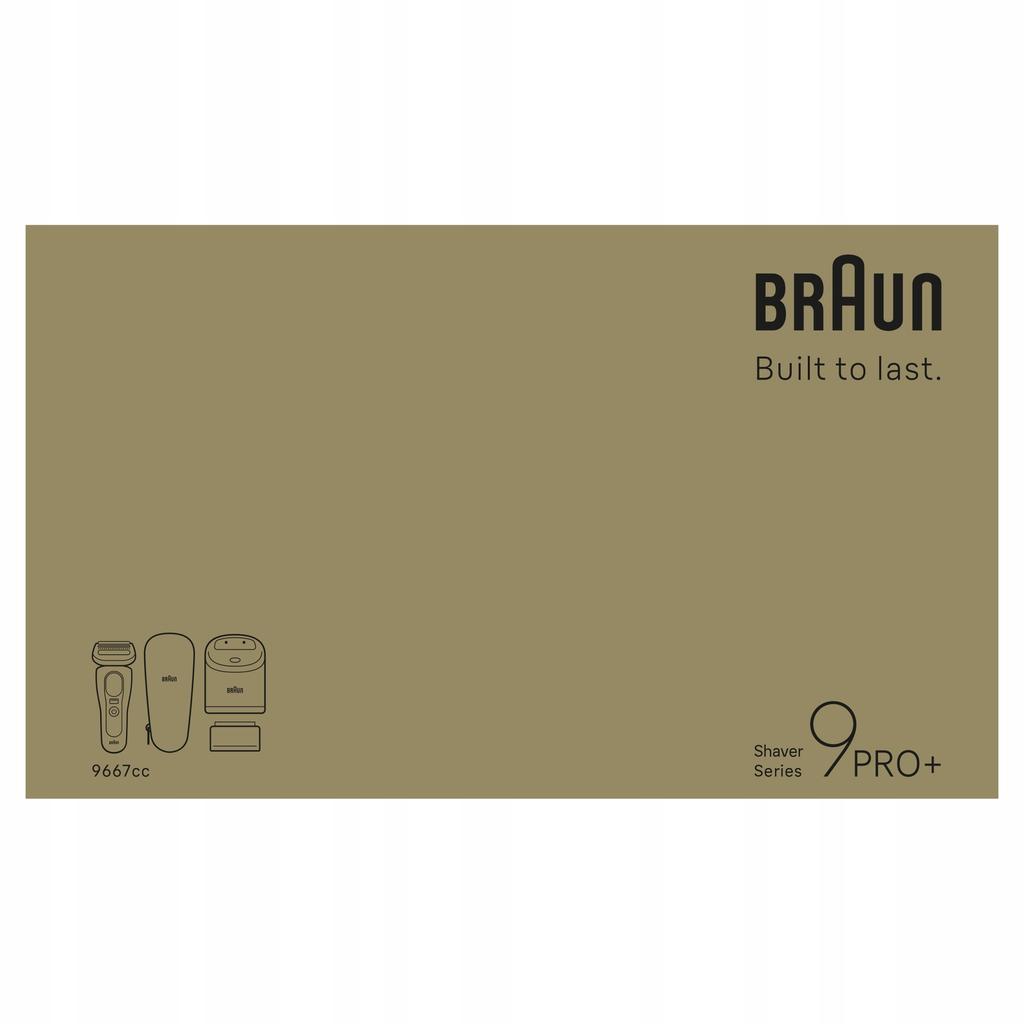 Braun Series 9 9667Cc Pro+ Wet & Dry Shaver 1 Pc