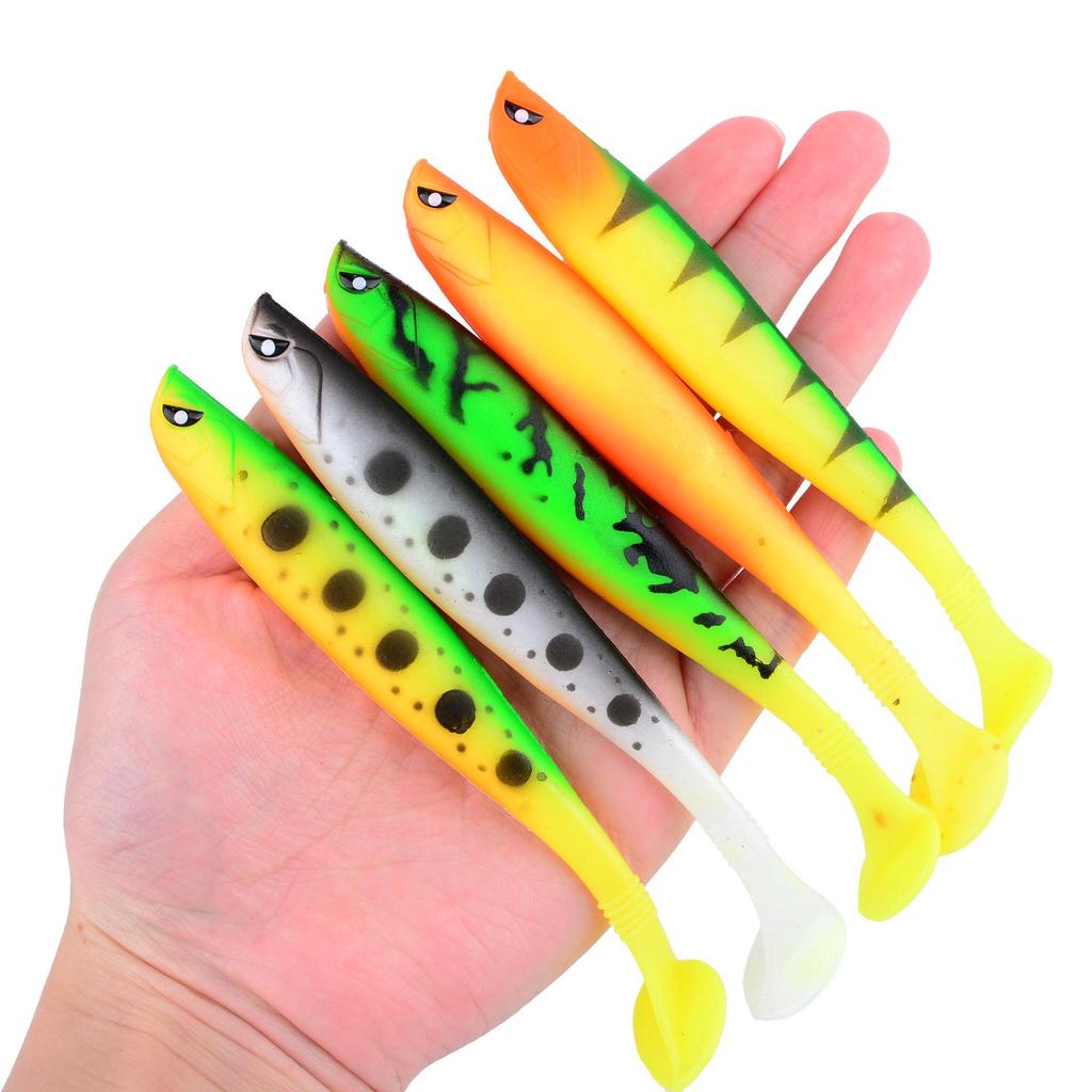 12cm T-Tail Soft Shrimp Lure with Oil, 9g | Sea Fishing Bait