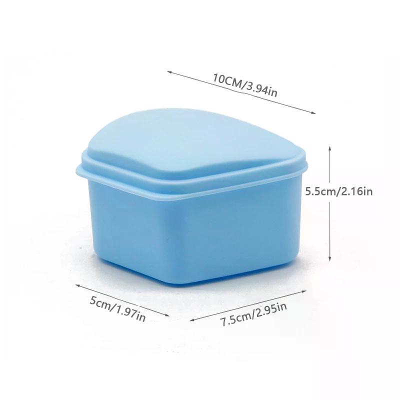1pc Tooth Retainer Box for Braces and Mouthguard, Denture Storage Case and Clean Organizer Case