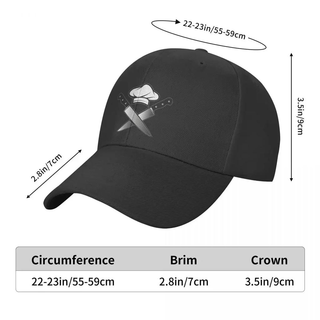 Personalized Skull Knives Chef Baseball Cap Men Women Adjustable Dad Hat Outdoor Snapback Hats