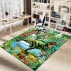 1PC dinosaur jungle Non-Slip Floor Carpet Compatible for Office&Living Room&Dining room - Flat-Weave Machine- Soft & Pattern-E267