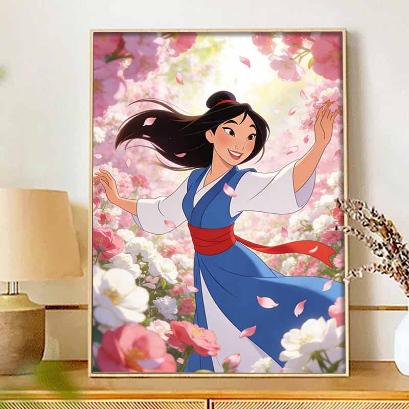 Disney Mulan Diamond Paint Painting Art Kit Handmade DIY5D Home Decor Gift