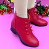 New Wedge Heel Boots, Thin Ankle Boots, Fleece Comfortable Cotton Shoes, Versatile Boots, Women's Shoes