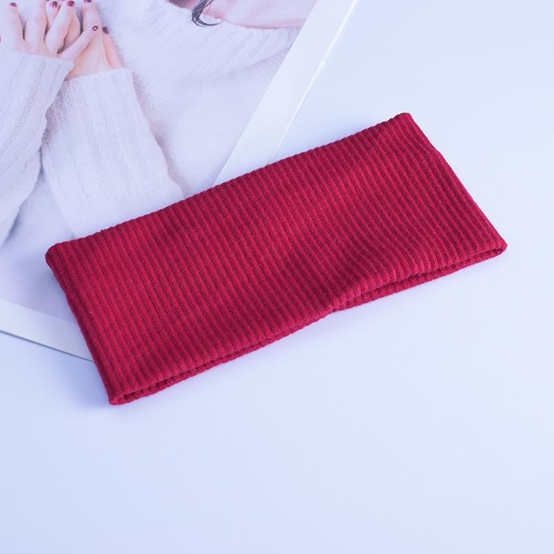 Korean Style Knitted Women's Headband: Versatile, Sweat-Absorbent, Elastic for Sports & Face Washing