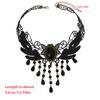 Dark Romance Gothic Lace Necklace Adornment Sturdy Chokers Neckchain Adornment for Fashion Enthusiasts