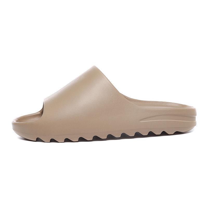 New coconut slippers summer indoor and outdoor stepping on shit feeling thick sole one-word drag couple shoes