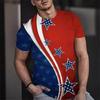 Summer Hot Selling Independent Sun Star 3D Printed Short Sleeved Men's Fashionable Round Neck T-shirt