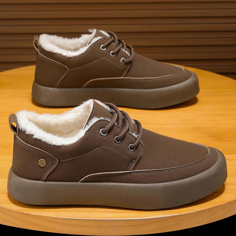 HX winter new cotton shoes piled thickened warm casual sports men's shoes