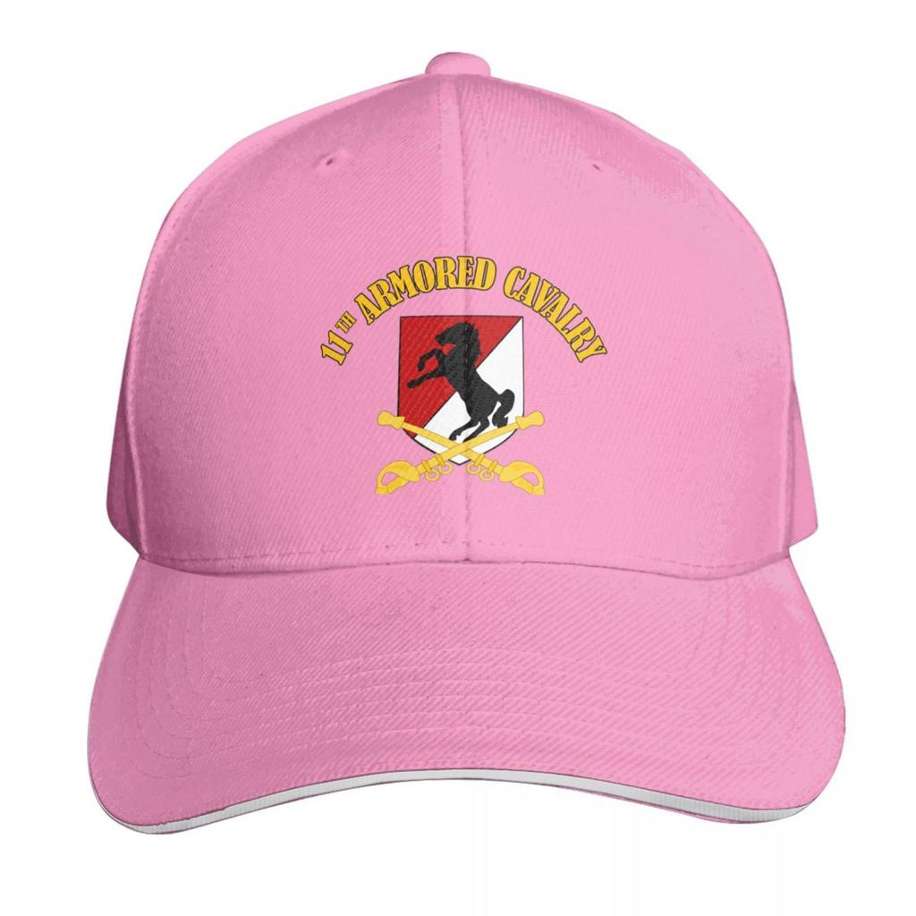 Th Armored Cavalry Veteran Baseball Cap Cotton Twill Breathable Contrast Two Tone Brim Snapback Flat Bill