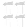 Blank Arrow Signs with Stakes Double Side Water Proof Directional Signs for Wedding Party Decor