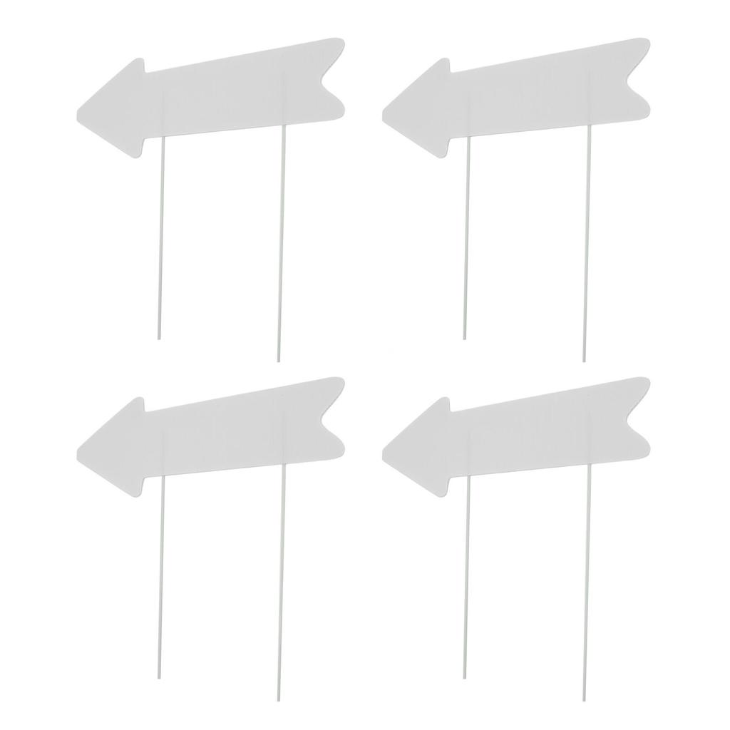 Blank Arrow Signs with Stakes Double Side Water Proof Directional Signs for Wedding Party Decor