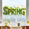 Yousheng Spring Window Cling Double-Sided Colorful Flower Butterfly Letter Static Glass Sticker Waterproof PVC Holiday Party Window Decoration