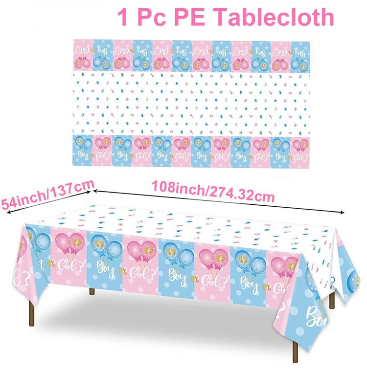 

Скатерти с надписью «Раскрытие пола» Товары для вечеринок для мальчиков и девочек Дорожка для стола Украшения для детского душа Покрытие для стола с надписью «Раскрытие пола»