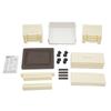 Dulap Organizator cu 4 Nivele pentru Noptieră cu Roți, Unitate cu Sertare Multiple pentru Dulap, Comodă pentru Dormitor, 35x26x57cm