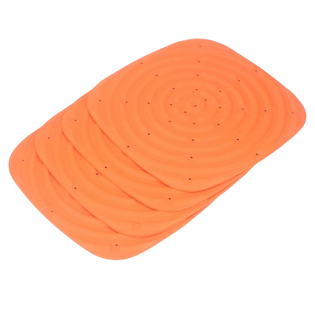 4pcs Chicken Nest Mat Washable Chicken Nesting Pads Nesting Box Pads for Laying Eggs Orange