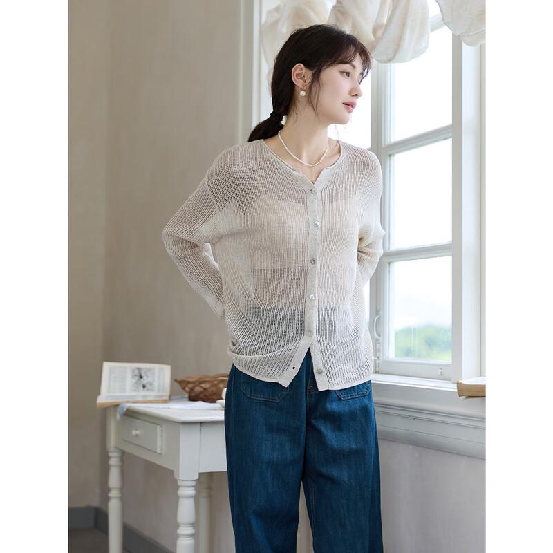 Mokana Women's Round Neck Long Sleeve Knit Sweater