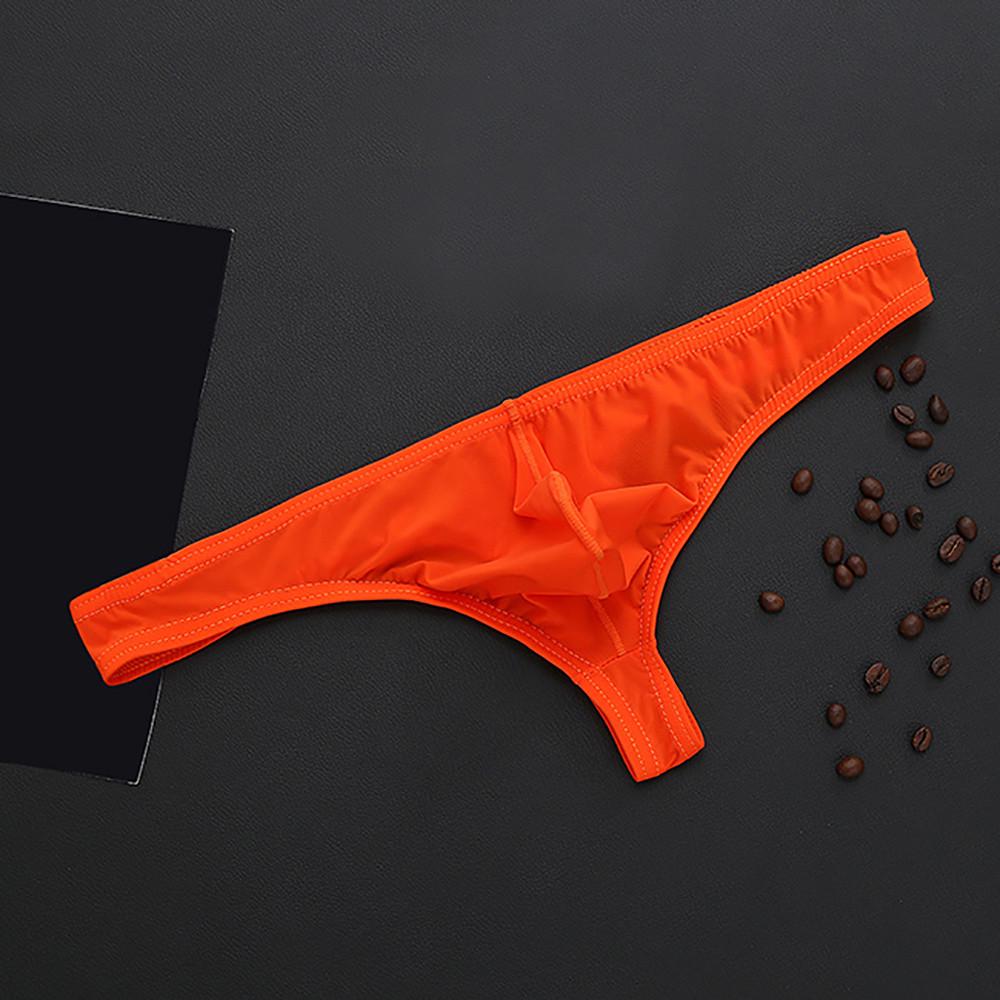 Herrenunterwäsche-Höschen, sexy Tanga-Shorts, erhöhte Unterwäsche, Eisseide, T-Unterwäsche