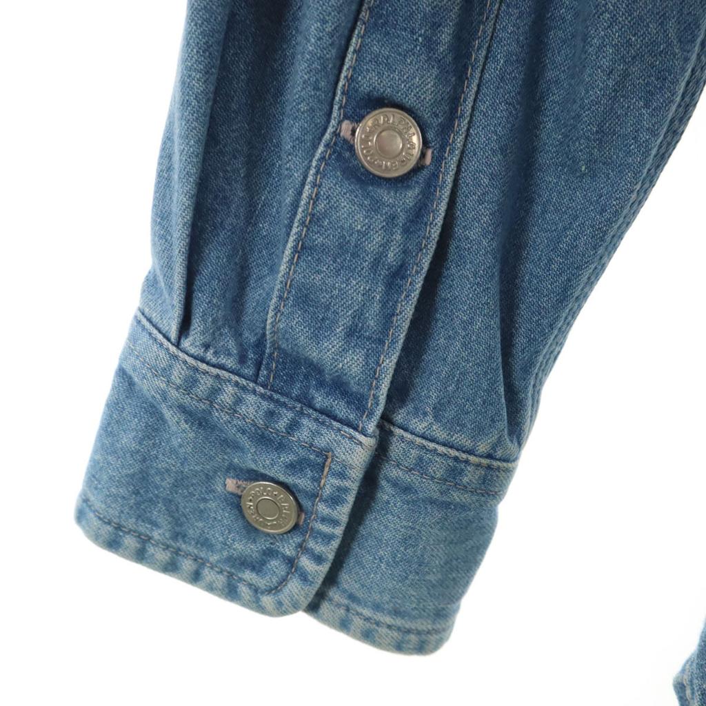 POLO COUNTRY RALPH LAUREN 80s 90s Old Long sleeve Denim shirt M Wash blue Men's Used