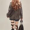 Y2k Gothic Grunge Dark Hollow Out T Shirt Frauen Harajuku Hollow Out Off Shoulder Sexy Tees Herbst Punk Letter Print Tops