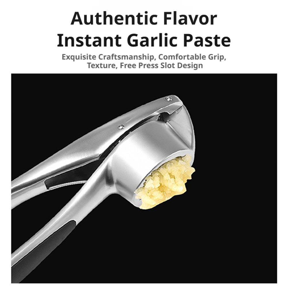 Kitchen Aluminum Alloy Garlic Press Grinder - Rust Proof Garlic Mincer Garlic Crusher Manual Ginger Juicer Kitchen Tools