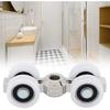 Door Roller, Sliding Roller Slider Overhead Door Bearings 4 Wheels Hanging Wheels Pulleys for Furniture
