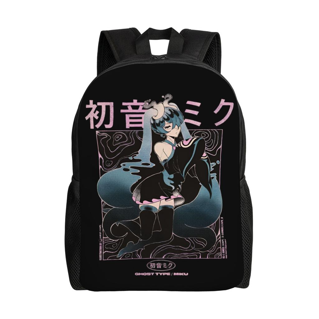 Hatsunes Anime Mikus Travel Backpack Men Women School Computer Bookbag Virtual Singer College Student Daypack Bags
