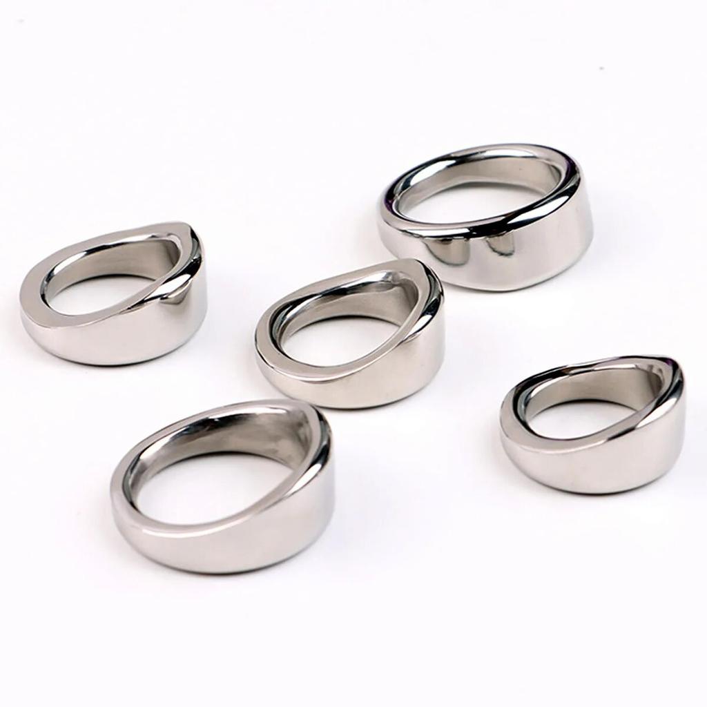 Sex Toys for Men Delay Ejaculation Metal Scrotum Stretcher Erotic Penis Bondage Lock Cock Ring Stainless Steel