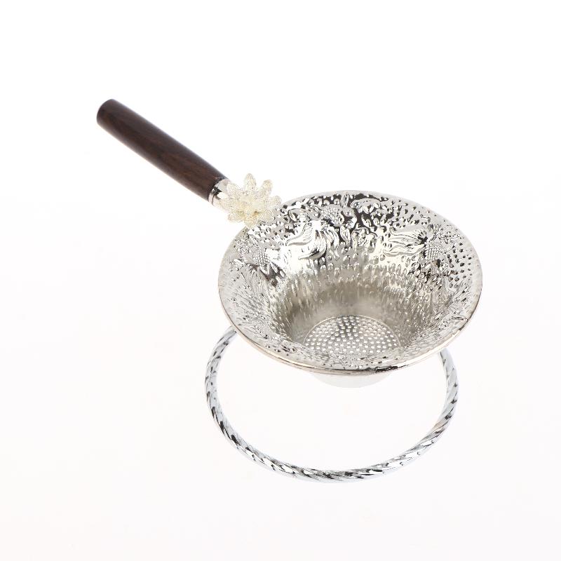 Hammer Patterned Fish Tea Strainer Tea Accessories Metal Tea Filter Mesh Alloy Separator Kitchen Accessories