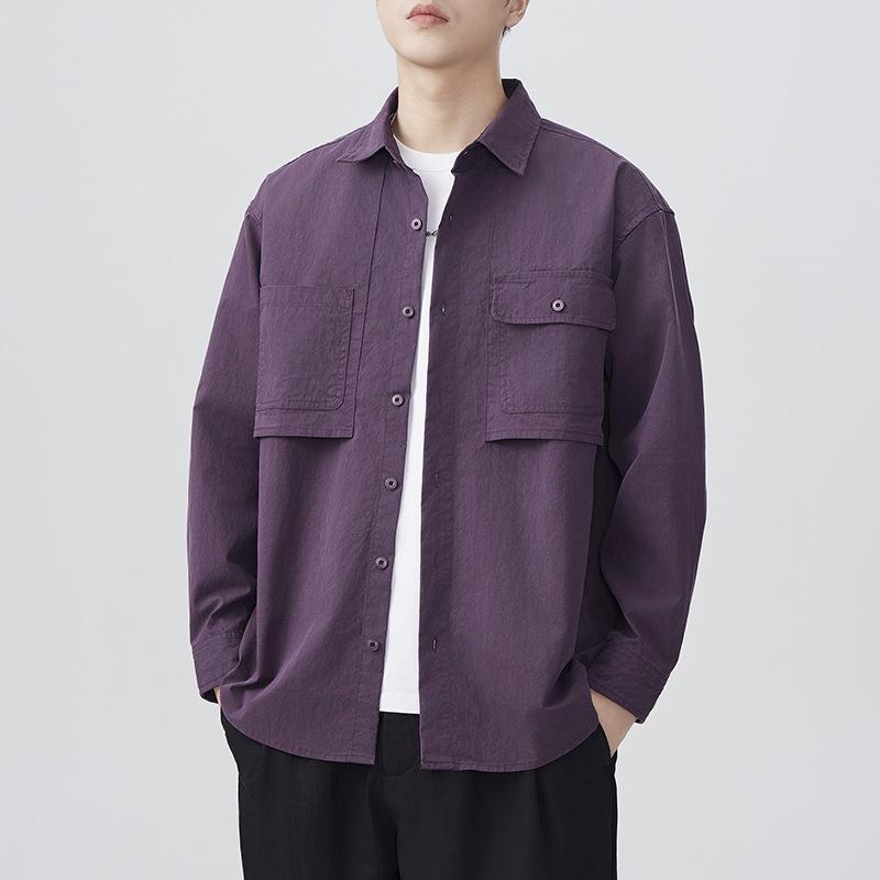 New Spring Japanese Retro Men's Loose Mountain Outdoor Style Casual American Shirt