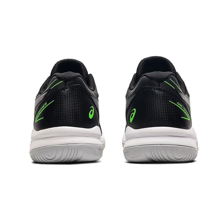 New Asics Gel Game 8 Cushioned Slip Resistant Low Top Kids' Running Shoes Black Silver Kids' 1044A025-004