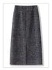 Chic Korean Style Elastic A-line High-Waisted Skirt for Women - 2025 Autumn/Winter Collection