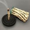 White Sage Rope Incense and Incense Holder Set Nepalese Traditional Incense for Therapy Meditation Ceremony