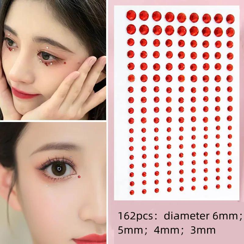 Diamond Crystal Tattoo Sticker Glitter Eyeliner Eyebrow Make Up Face Eyes Diamond Tattoos Rock Rhinestone 3D Eyeliner Stickers