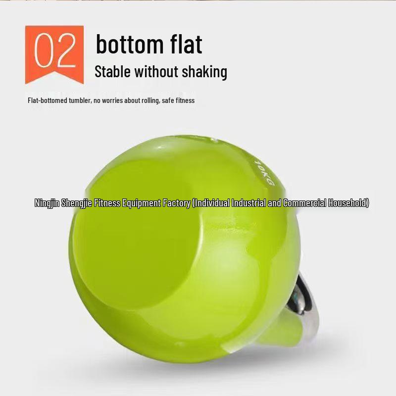 Solid Cast Iron Kettlebell for Women's Home Workouts - Ideal for Glute Squats & Men's Fitness