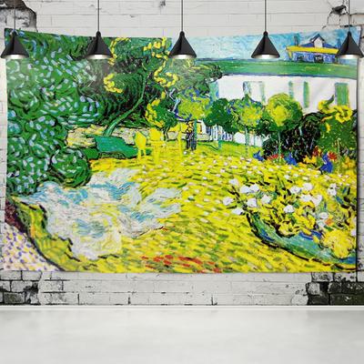 Oil Painting Print Tapestry Mandala Fields Crops Country Farm Decorative Tapestry Farmhouse Wall Decor Fabric Bohemian Tapestry